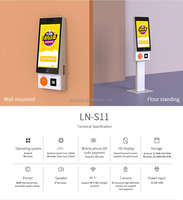 Kiosque de commande et de paiement en libre-service avec écran tactile de 23,8 pouces, prise en charge du SDK, système d'exploitation Android/Windows, sur pied