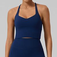 Camiseta de Yoga para Mujer, Efecto Segunda Piel, Transpirable, Secado Rápido, Absorbe el Sudor, Poliéster/Nailon, Corte Ajustado, Cuello en V, OEM/ODM, Logotipo Personalizado, Venta al Por Mayor
