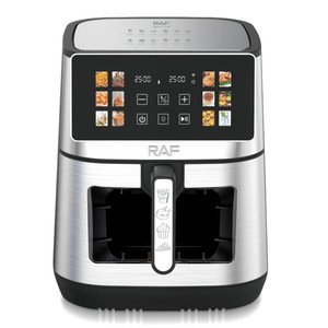 Friteuse à air multifonction 10L 1800W avec réduction de 80 % de l'huile, cuve métallique et fenêtre de cuisson visible pour usage domestique - Product Image 2