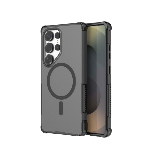 Luxury Matte Magnetic Case for Samsung S25 Ultra Plus S25 Transparent Colorful Anti Drop All Inclusive Protective Phone Cover