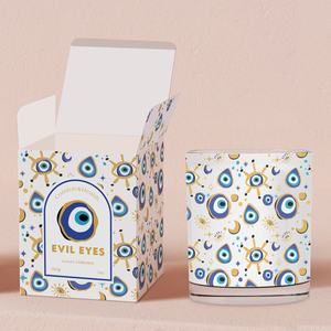C & H Devil Eye Healing Bless Lover Pot de luxe spirituel Design spécial Blue Eye Bougies parfumées faites à la main - Product Image 1