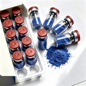 Péptido de Cobre Azul de Alta Pureza GHK-Cu 50mg/100mg Disponible para Pedidos al por Mayor, Materia Prima Cosmética - Product Image 1