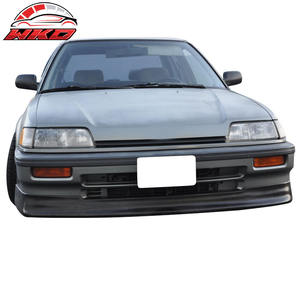 Alerón Delantero Estilo CS para Honda Civic EF 88-91, Sin Pintar, Negro, PU, Accesorio Exterior de Alta Calidad - Product Image 2
