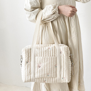 IBaifei OEM Mamá Bolso <span class=keywords><strong>de</strong></span> un solo hombro Cremallera Bordado Lindo Oso Imprimir Multifunción Mamá Bolsa Salida Cochecito <span class=keywords><strong>de</strong></span> bebé Bolsas <span class=keywords><strong>de</strong></span> pañales - Product Image 4