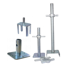 Hrt mạ kẽm điều chỉnh giàn giáo vít cơ sở Jack nặng rắn và rỗng giàn giáo Jack và cơ sở - Product Image 2