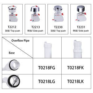 T0218ฟลัชวาล์วคู่สำหรับห้องน้ำโถปัสสาวะสูง189มม. ผ่านการรับรอง CE/Wras สายเคเบิล ABS - Product Image 6