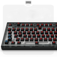 Kit de clavier mécanique USB à échange à chaud, clavier personnalisé, 82 touches, programmation DIY, RGB, coussin en silicone, clavier de jeu filaire
