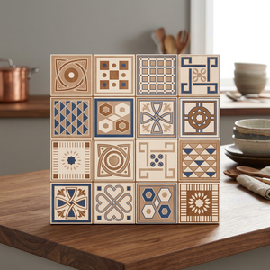 Carreaux de sol en céramique antidérapants de style marocain rustique, 12x12 pouces, imprimés numériquement avec un motif onyx, qualité d'exportation - Product Image 6