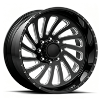 Jantes en alliage forgé monobloc personnalisées SL 22X12 24X12 24X14 8x165.1 8x180 polies à déport profond pour Ford F150 F350 RAM 1500