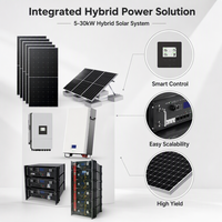 Sistema de Energía Solar Híbrido de 30kW con Controlador MPPT para Almacenamiento de Energía Solar Residencial