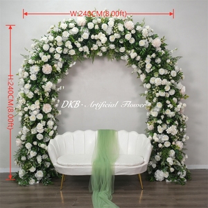 Arco de Flores Artificiales de Seda DKB, Decoración para Bodas y Eventos, Arreglo Floral en Arco de Seda para Boda, Gran Venta - Product Image 2