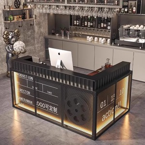 Barra de entrada de estilo industrial, caja registradora, contador de belleza para coche, sala de Escape, Mostrador de entretenimiento con guión, recepción, gimnasio delantero - Product Image 3