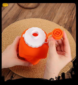 Nueva Taza Plegable de Silicona para Halloween, 650 ml, Botella de Agua Creativa con Cabeza de Calavera, Taza Deportiva para Exteriores para el Festival de los Fantasmas - Product Image 2