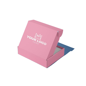Printed Matte Black Corrugated Cardboard Paper <b>Packaging</b> Mailer Shipping <b>Box</b> With Customized Logo Size for <b>Small</b> Business - Product Image 2
