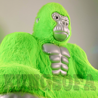 Canapé-lit à double peluche Big Monster Gorilla Meubles personnalisés Internet Celebrity Design créatif Canapé-lit Monster Canapé Gorilla