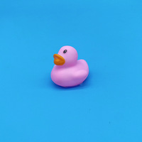 Jouet de bain pour enfants, canard en caoutchouc aux yeux ronds, jaune, mini jouet en plastique coloré à presser, son d'eau, pour les enfants de 0 à 24 mois
