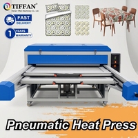 Presse à chaud pneumatique grand format 10-en-1 pour la sublimation de draps et de tapis, pièces de machine de presse à chaud