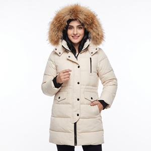 KIJQJW7 Veste matelassée élégante et respirante pour femme, col en fausse fourrure, rayures camouflage, rembourrage en coton, rivets – Collection Hiver - Product Image 1