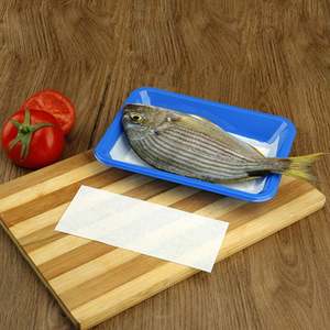 ถาดคุณภาพดี ซึมซับน้ำได้ดี สำหรับปลาสด แผ่นรองเนื้อ 160*80 มม. - Product Image 3