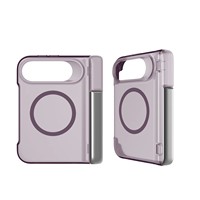Coque de téléphone transparente magnétique antichoc avec support métallique pour appareil photo pour iPhone 18 Fold, prix usine
