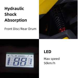 Motocicleta eléctrica de alta velocidad, bicicleta todoterreno, scooter eléctrico rápido, motocicletas, sistema eléctrico para adultos, venta - Product Image 2