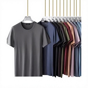 OEM Eisseide T-Shirt für Herren Vintage Schleifen Kurzarm Leichtgewichtig Schnelltrocknend Atmungsaktiv Locker Lässig Sommer Coole Oberteile - Product Image 2