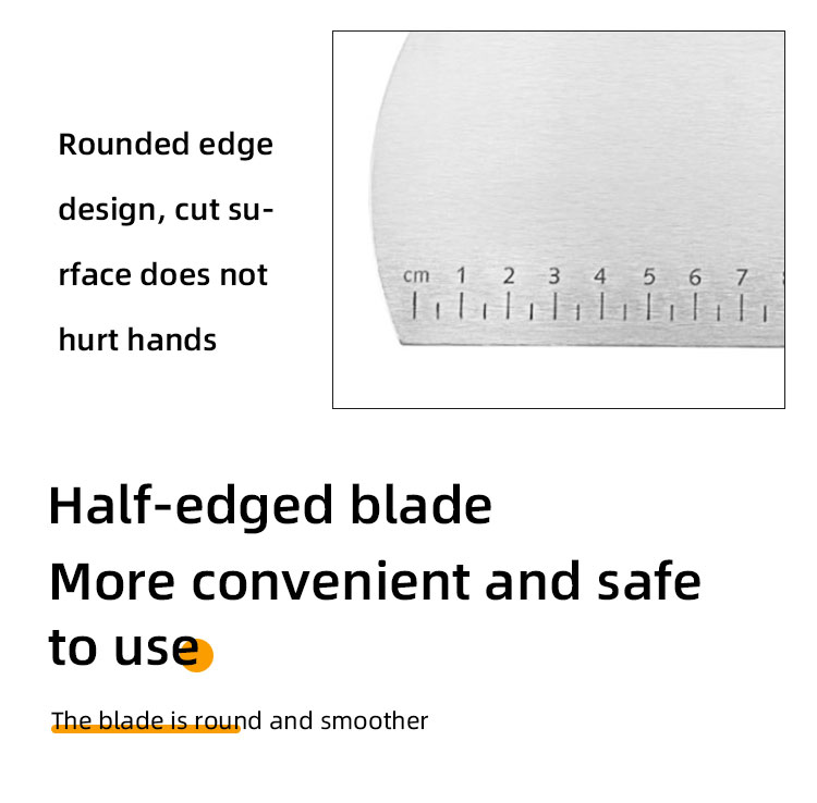 Stainless steel Pastry Dough cutter chopper scraper with Ruler kitchen baking tools Dough Bench Scraper