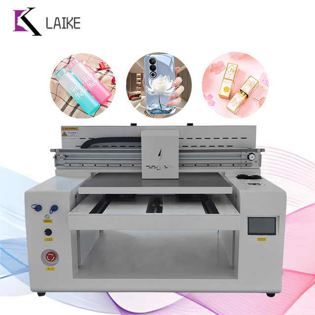 A2 UV Printer XP600 LED Lamp Rotary Flatbed 6050 Uv Printing Machine for Phone Case Acrylic Metal Glass Bottle DTF Printer Flex