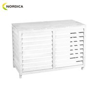 Cache de protection extérieur en aluminium pour climatiseur mural et pompe à chaleur
