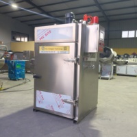 Fumoir industriel 30/50/100/250/500/750 kg, machine à fumer les aliments, la viande, le poisson, le poulet, les champignons, fumigation, maison à fumée de bois