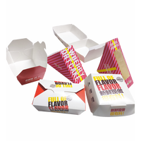 Boîte d'emballage alimentaire personnalisée pour poulet frit, frites, fruits secs – Vente en gros, jetable, pliable, en papier kraft, portable, pour fêtes et événements (format rugby)