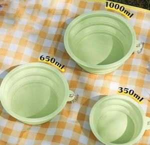 Silikon Katlanabilir Yuvarlak Köpek Mamalıkları Gıda Sınıfı TPE Taşınabilir Katlanabilir Seyahat Köpek Mama Kabı İç/Dış Mekan Kullanımı İçin - Product Image 6