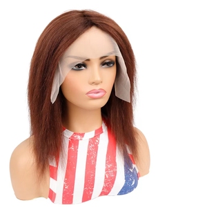 Perruques pour femmes café mixte hairl ace tête avant cheveux - Product Image 2