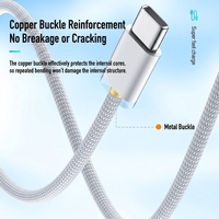 Câble USB-C vers USB-C tressé 48 brins, alimentation directe usine, charge rapide PD 60W, transfert de données 480 Mbps, 1M 1.5M 2M, pour la vente en gros