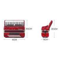 Perroquet de chine 34 touches 60 basses, 5 dossiers, clavier diatonique, piano Bayan, instrument de musique pour performance professionnelle, promotion