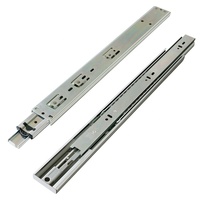 HA4543 Glissières à roulement à billes à 3 sections de 12 pouces Glissières de tiroir fermées de 300mm Charge de 45kg pour armoire/meubles