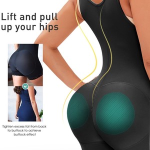 TOPMELON explosions plus size side zippers and breasted one-piece belly-lifting and <b>hip</b>-lifting body shaping clothes - Product Image 2