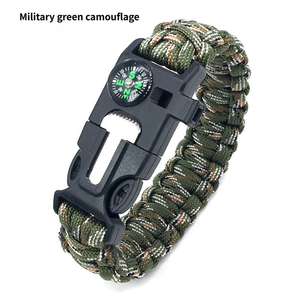 Braccialetto di Sopravvivenza 5-in-1 in Paracord con Bussola, Acciarino, Fischietto e Puntatore per Emergenze all'Aperto - Product Image 5