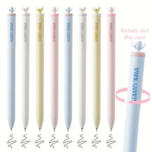 Bolígrafo de Gel de Plástico de 0.5 mm con Diseño de Flores que se Giran, Color Negro, Juego de 4 Colores, Gelstifte - Product Image 3