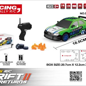 Coche de Carreras RC de Alta Velocidad con Control Remoto a Escala 1/24, 2.4ghz, 4WD, Modelo Deportivo Electrónico, Mini Coche RC de Derrape para Niños - Product Image 6