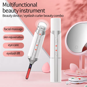 Dispositivo eléctrico de belleza 2 en 1, rizador de pestañas, crema de labios sónicos calentados, pluma masajeadora - Product Image 2