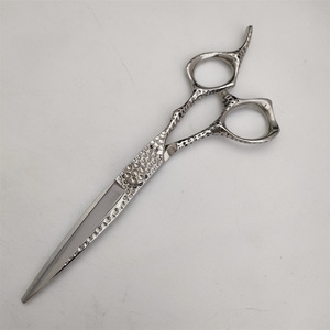 Ciseaux de coiffure personnalisables 6 pouces, ciseaux plats et ciseaux à effiler en acier inoxydable 440C, pour droitiers, usage professionnel - Product Image 2