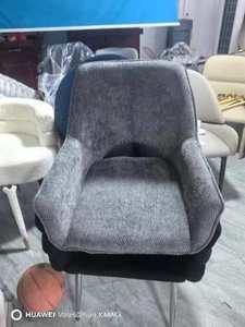Elegante moderno e senza tempo sedia girevole interna <span class=keywords><strong>antracite</strong></span> colore comfort seduta morbida robusto bracciolo posteriore girevole sedia da pranzo - Product Image 5