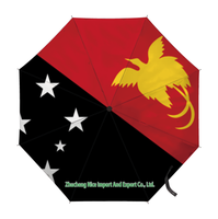 Paraguas Plegable con Bandera de Antigua y Barbuda, Apertura y Cierre Automático, Compacto, Portátil, Grande, para Protección Contra la Lluvia, Resistente al Viento