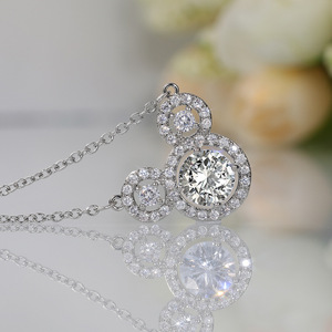 Collana con ciondolo classica e carina da donna, accessorio di moda in stile regalo di compleanno dolce - Product Image 6
