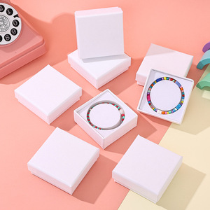 A1 Solid Color White Print Cardboard <strong>Paper</strong> Jewelry Box Small <strong>Bracelet</strong> Children'S <strong>Bracelet</strong> Packaging Box Jewellery Gift Box - Product Image 4