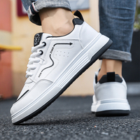 Chaussures de skate pour hommes MF02, nouvelles chaussures décontractées en cuir tendance et polyvalentes pour l'automne, chaussures de marche pour hommes antidérapantes et augmentant la taille