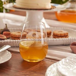 Juego de copas de vino clásicas sin tallo de cristal con llantas pulidas al fuego sopladas a mano de <span class=keywords><strong>Toscana</strong></span> - Product Image 3