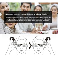 Lunettes de lecture rotatives ajustables pour presbytie, avec réglage par torsion pour myopie et hypermétropie, style ROMANCE portable, en matériau PC
