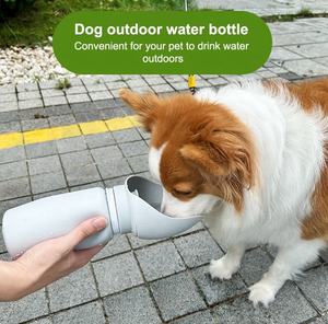 गर्म ट्रेंडिंग उत्पाद आउटडोर यात्रा 550 एमएल पोर्टेबल कुत्ते के लिए पानी की बोतल - Product Image 6